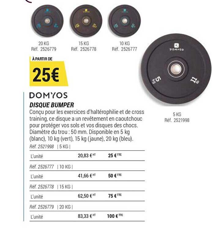domyos disque bumper