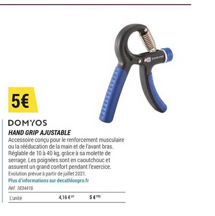 domyos hand grip ajustable