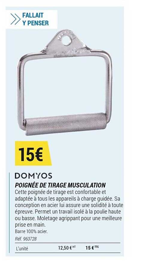 domyos poignée de tirage musculation