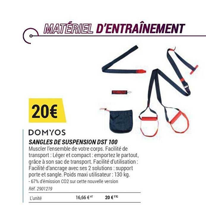 domyos sangles de suspension dst 100