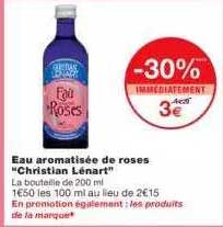 eau aromatisée de roses "christian lénart"