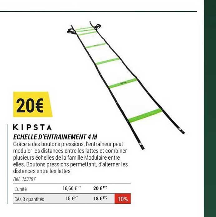 échelle d'entrainement 4 m kipsta
