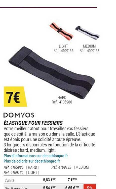 élastique pour fessiers domyos