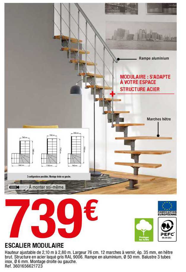 escalier modulaire