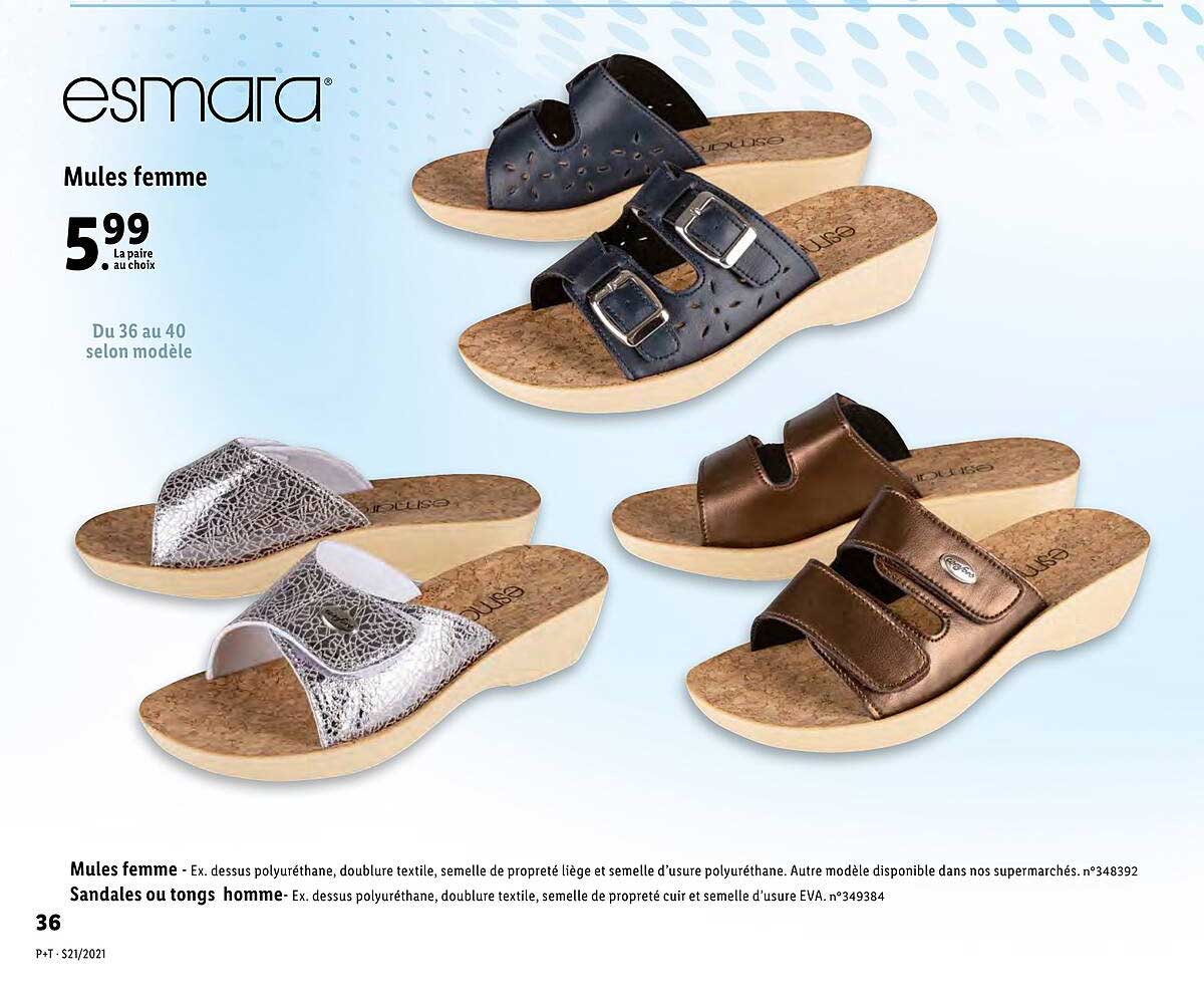 Esmara Mules Femme