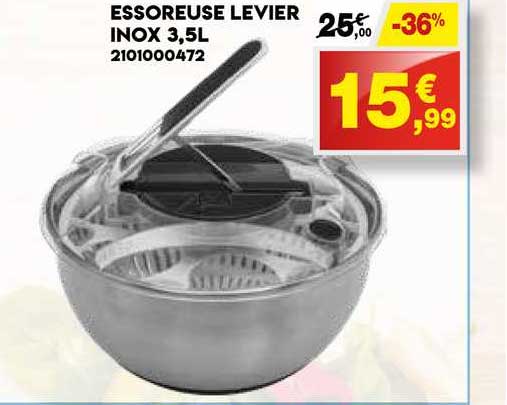 Essoreuse Levier Inox 3,5l