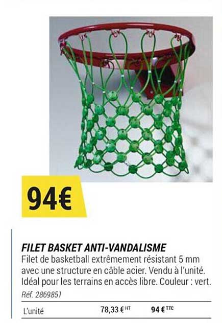 Filet Basket Anti-vandalisme