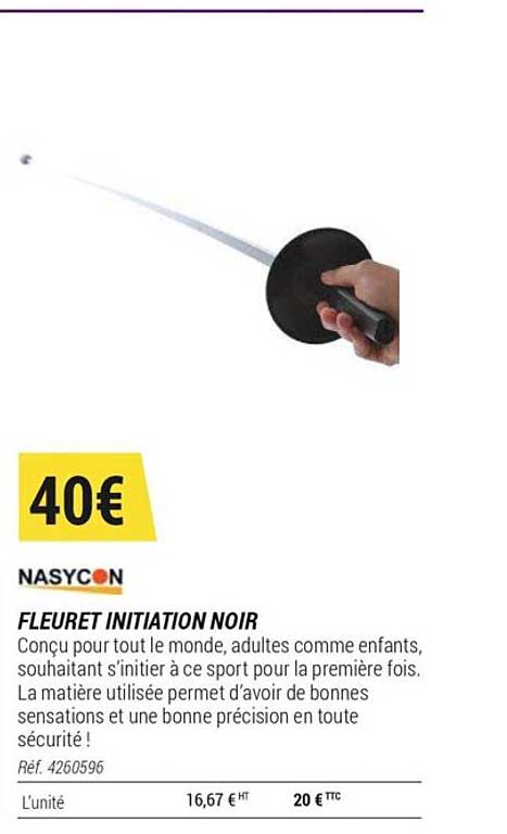 fleuret initiation noir nasycon