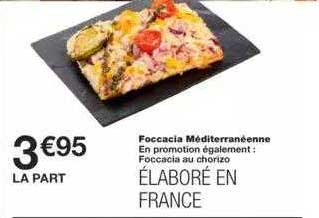 foccacia méditerranéenne