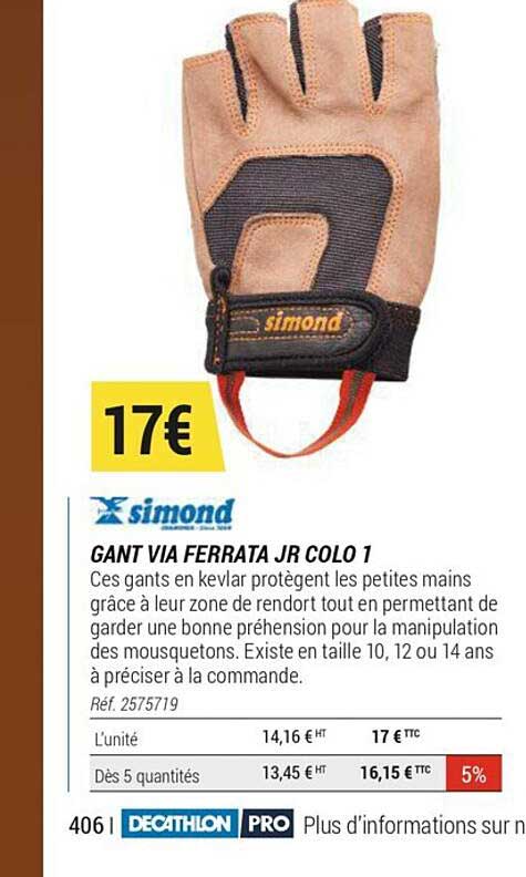 gant via ferrata jr colo 1 simond