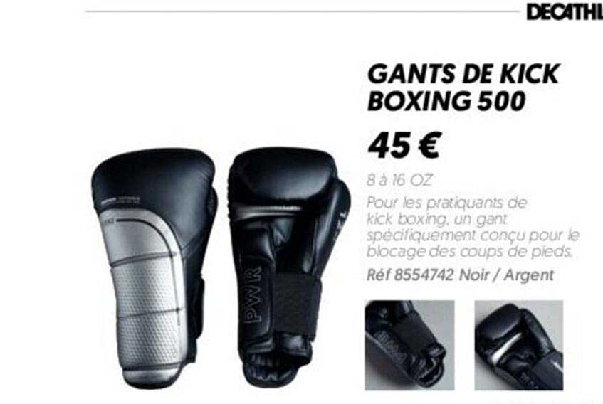 gants de kick boxing 500