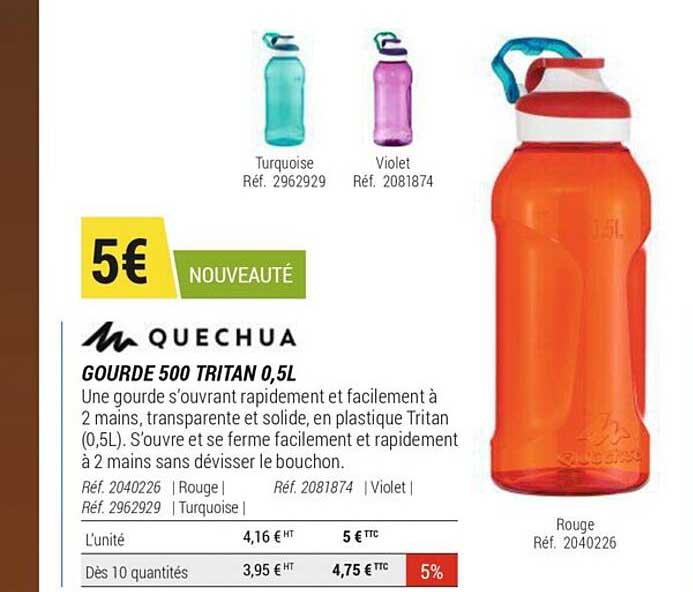 gourde 500 tritan 0,5l quechua