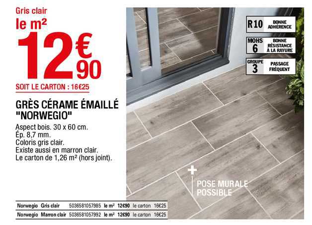 grès cérame émaillé "norwegio"