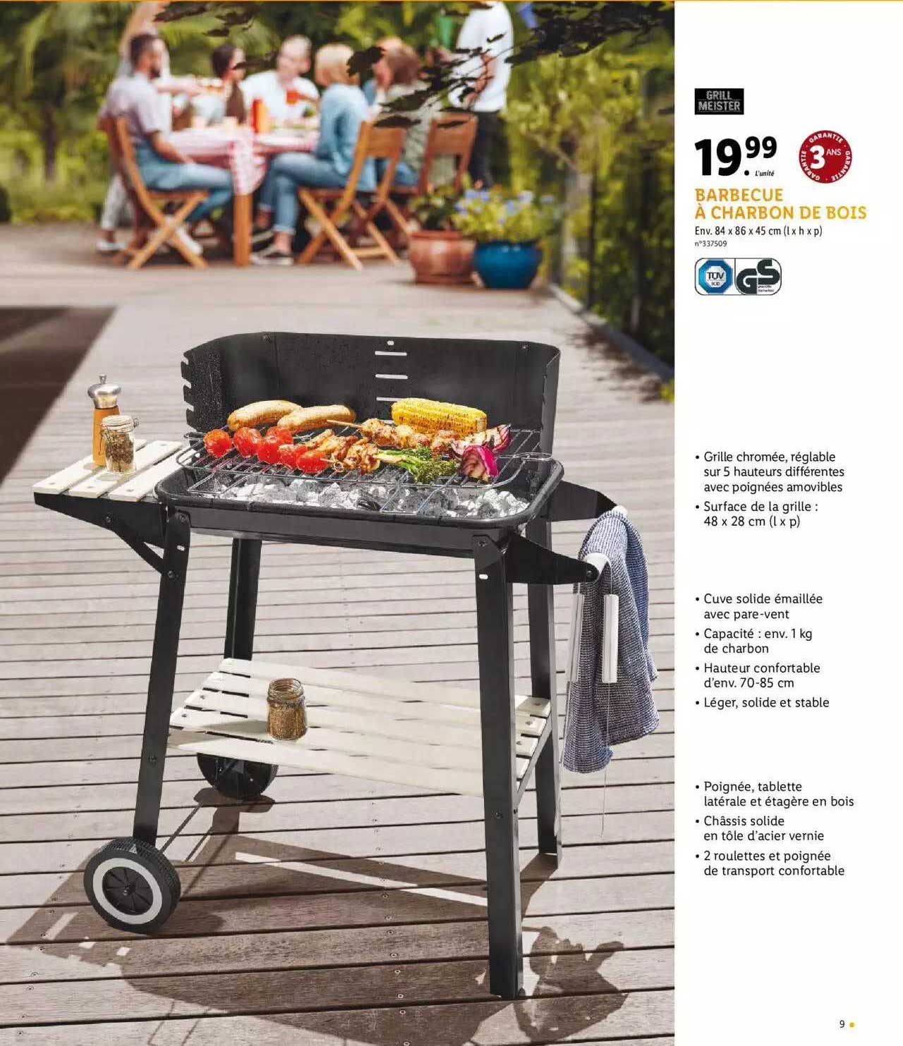 Grill Meister Barbecue A Charbon De Bois