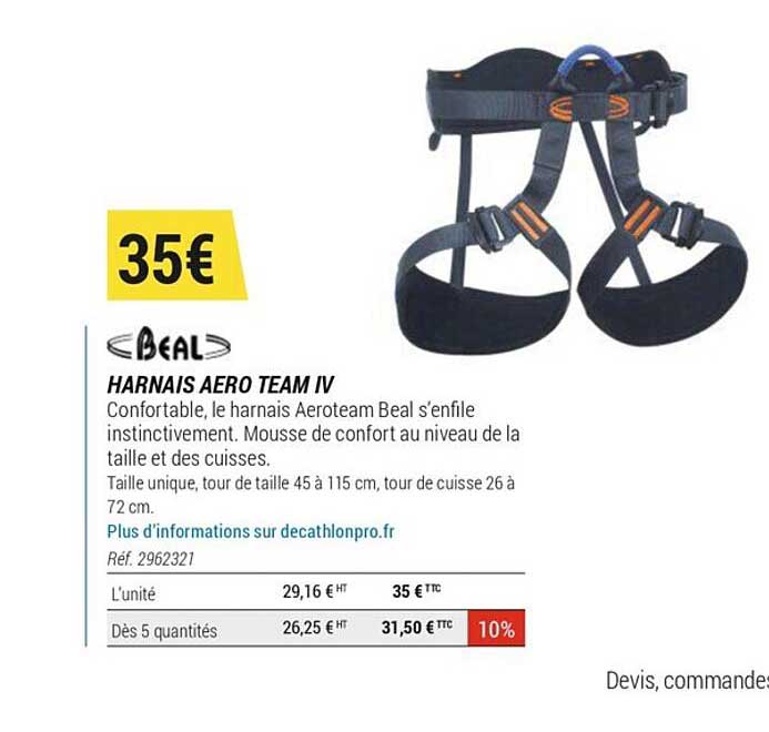 harnais aéro team iv beal