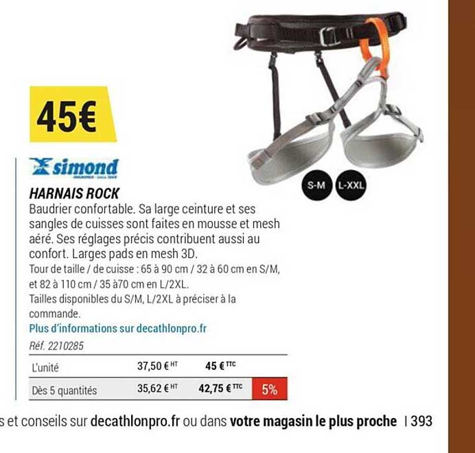 harnais rock simond