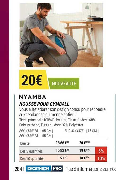 housse pour gymball nyamba