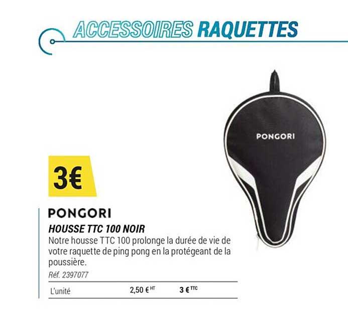 housse ttc 100 noir pongori
