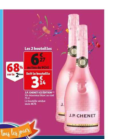 j.p. chenet ice édition vin mousseux blanc ou rosé