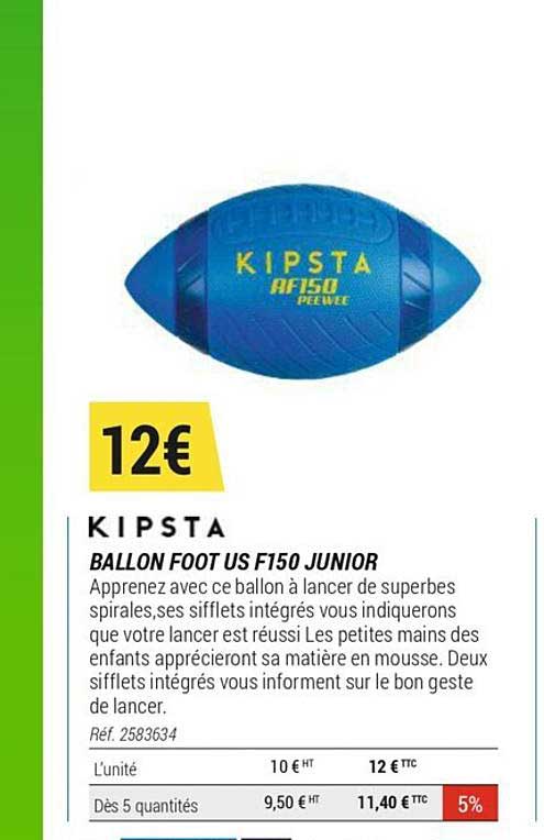 Kispta Ballon Foot Us F150 Junior
