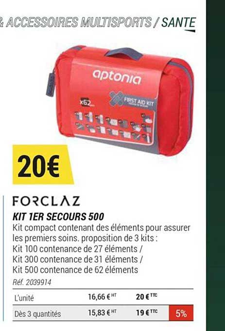 kit 1er secours 500 forclaz