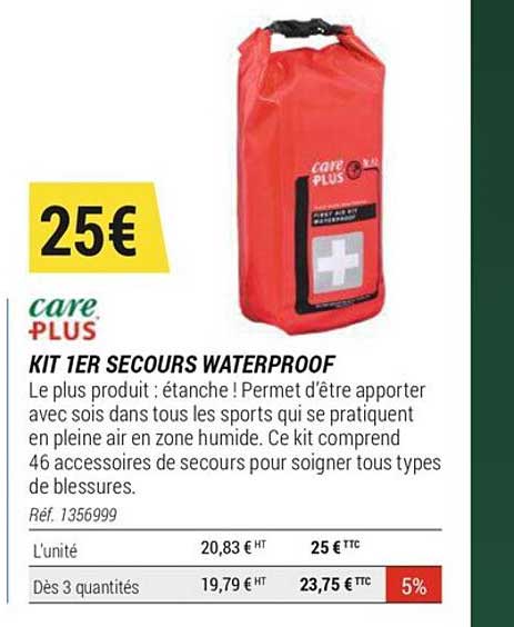 Kit 1er Secours Waterproof Care Plus