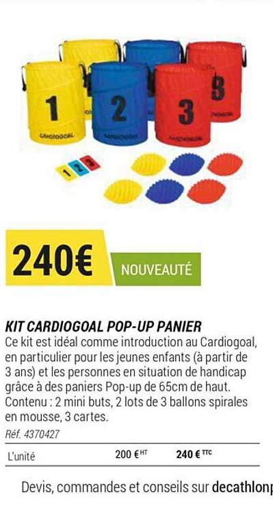 Kit Cardiogal Pop-Up Panier