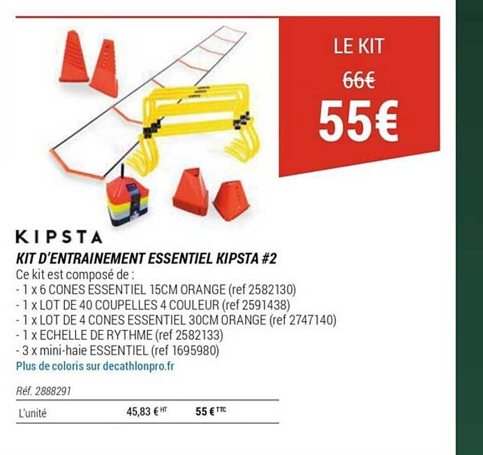 kit d'entrainement essentiel kipsta