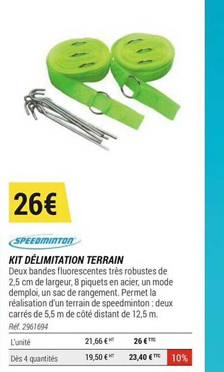 kit délimitation terrain speedminton