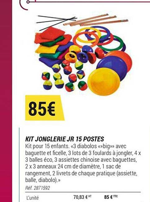 kit jonglerie jr 15 postes
