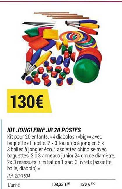 kit jonglerie jr 20 postes