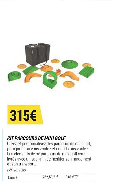 kit parcours de mini golf