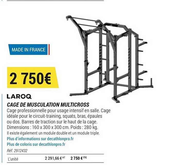 laroq cage de musculation multicross