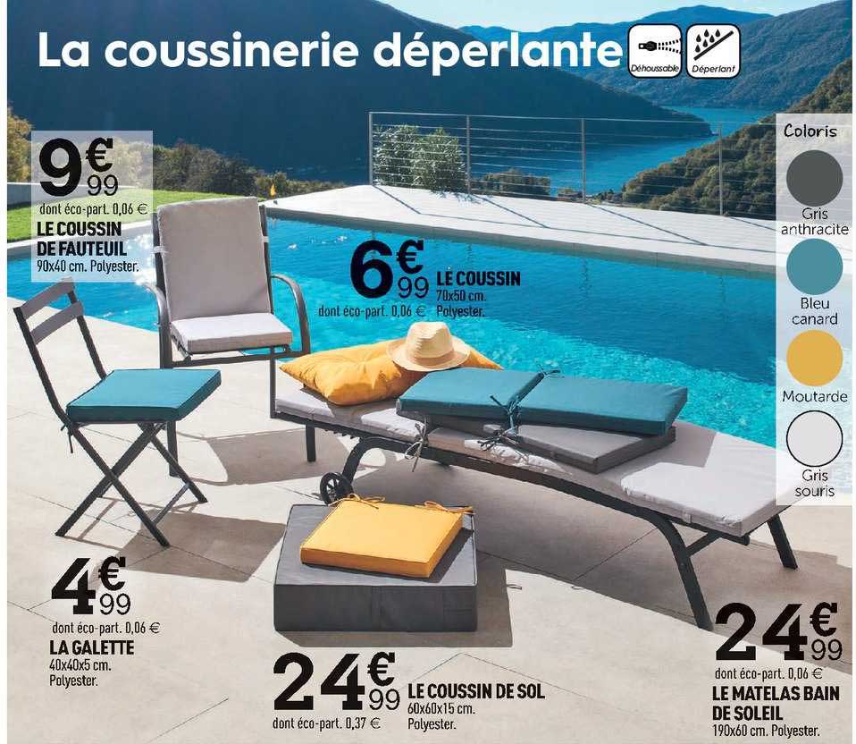 Le Coussin De Fauteuil, La Galette, Le Coussin De Sol, Le Matelas Bain De Soleil, Le Coussin