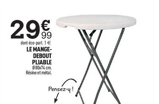 Le Mange-debout Pliable