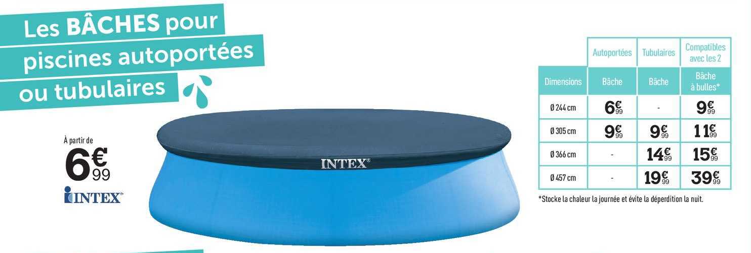 les bâches pour piscines autoportées ou tubulaires