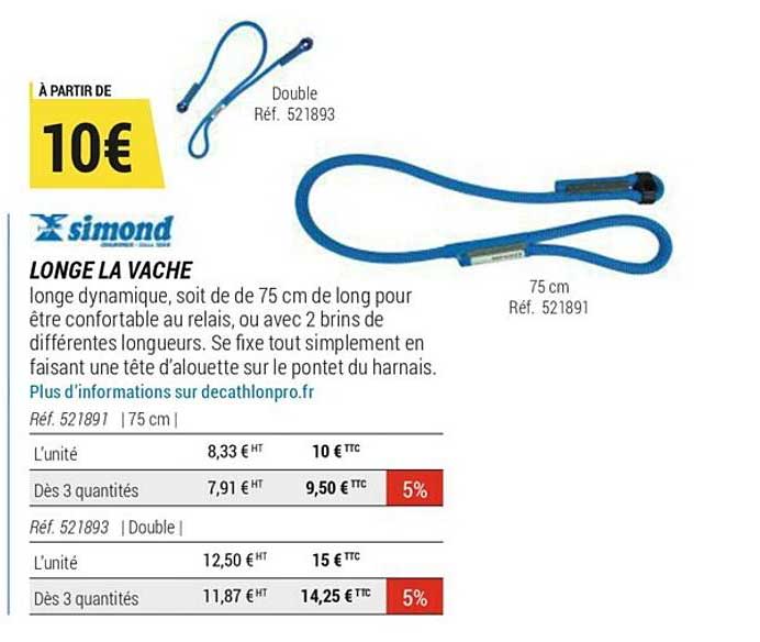longe la vache simond