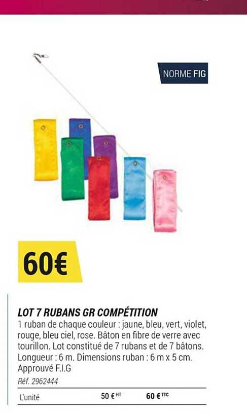 Lot 7 Rubans Gr Compétition