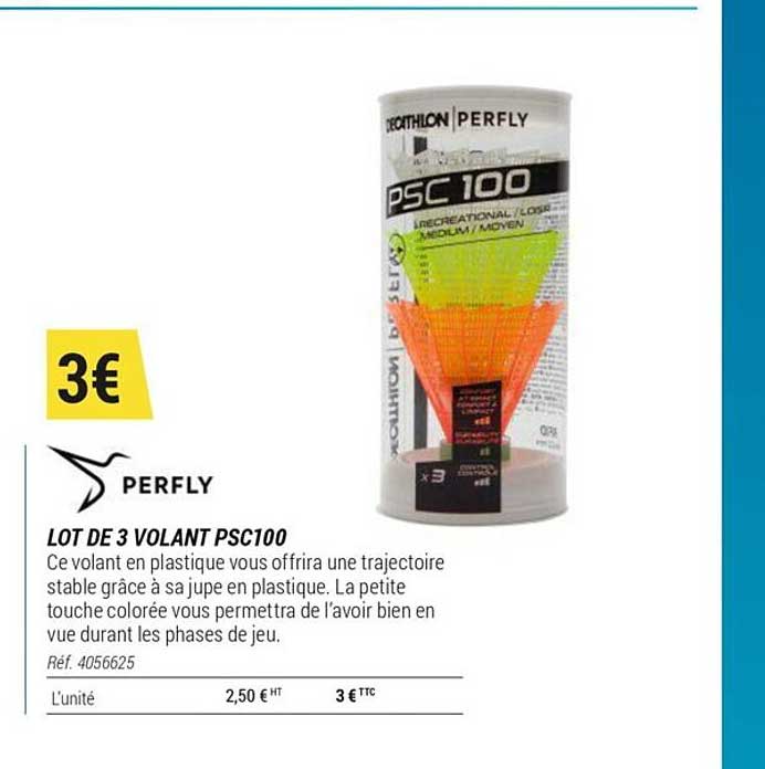 lot de 3 volant psc100 perfly