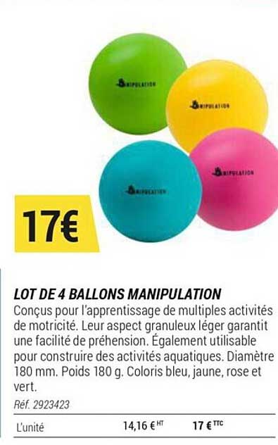 Lot De 4 Ballons Manipulation