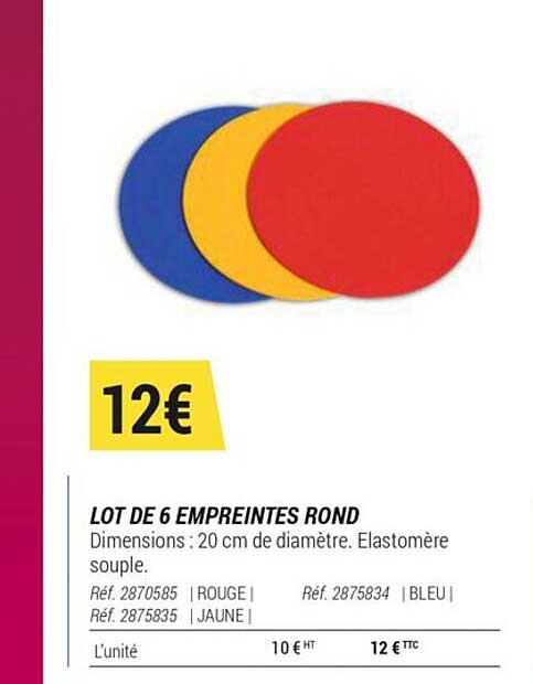 Lot De 6 Empreintes Rond