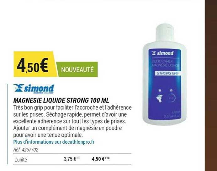 magnésie liquide strong 100 ml simond