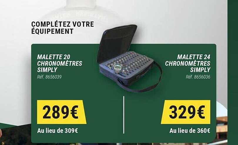 mallette 20 chronomètres simply, mallette 24 chronomètres simply