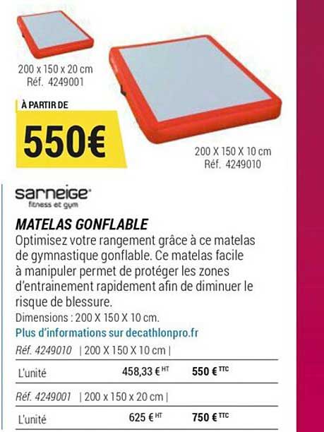 Matelas Gonflable Sarneige