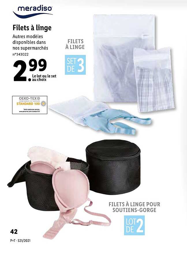 meradiso filets a linge