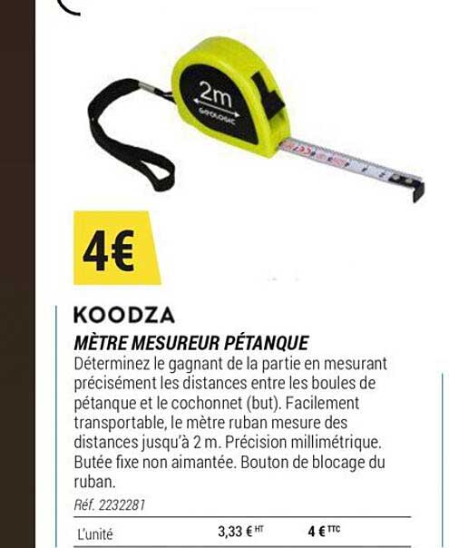 Mètre Mesureur Pétanque Koodza