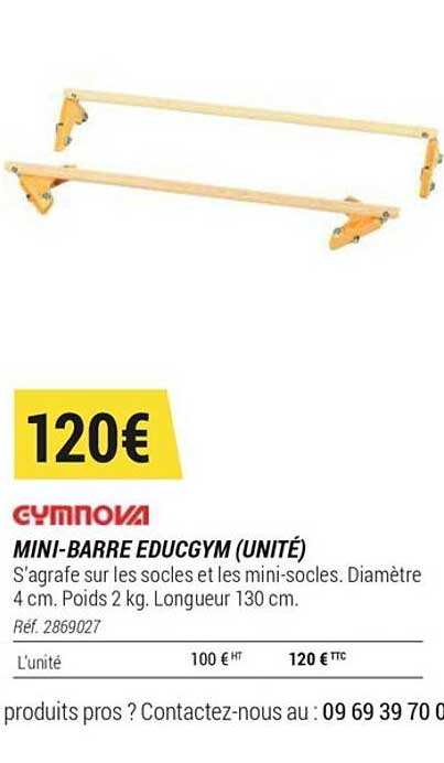 Mini-barre Educgym (unité) Gymnova