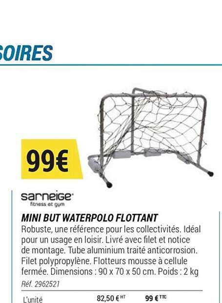 mini but waterpolo flottant sarneige