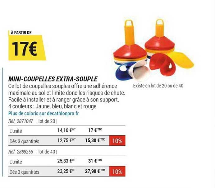 mini-coupelles extra-souple