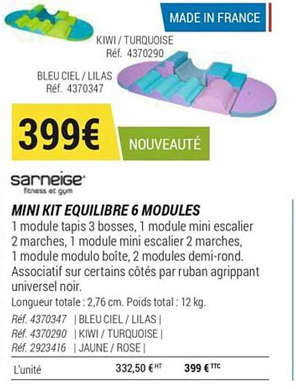 mini kit équilibre 6 modules sarneige